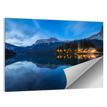 Emerald Lake Twilight Wall Art