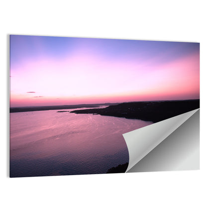 Lake Travis Purple Sunset Wall Art