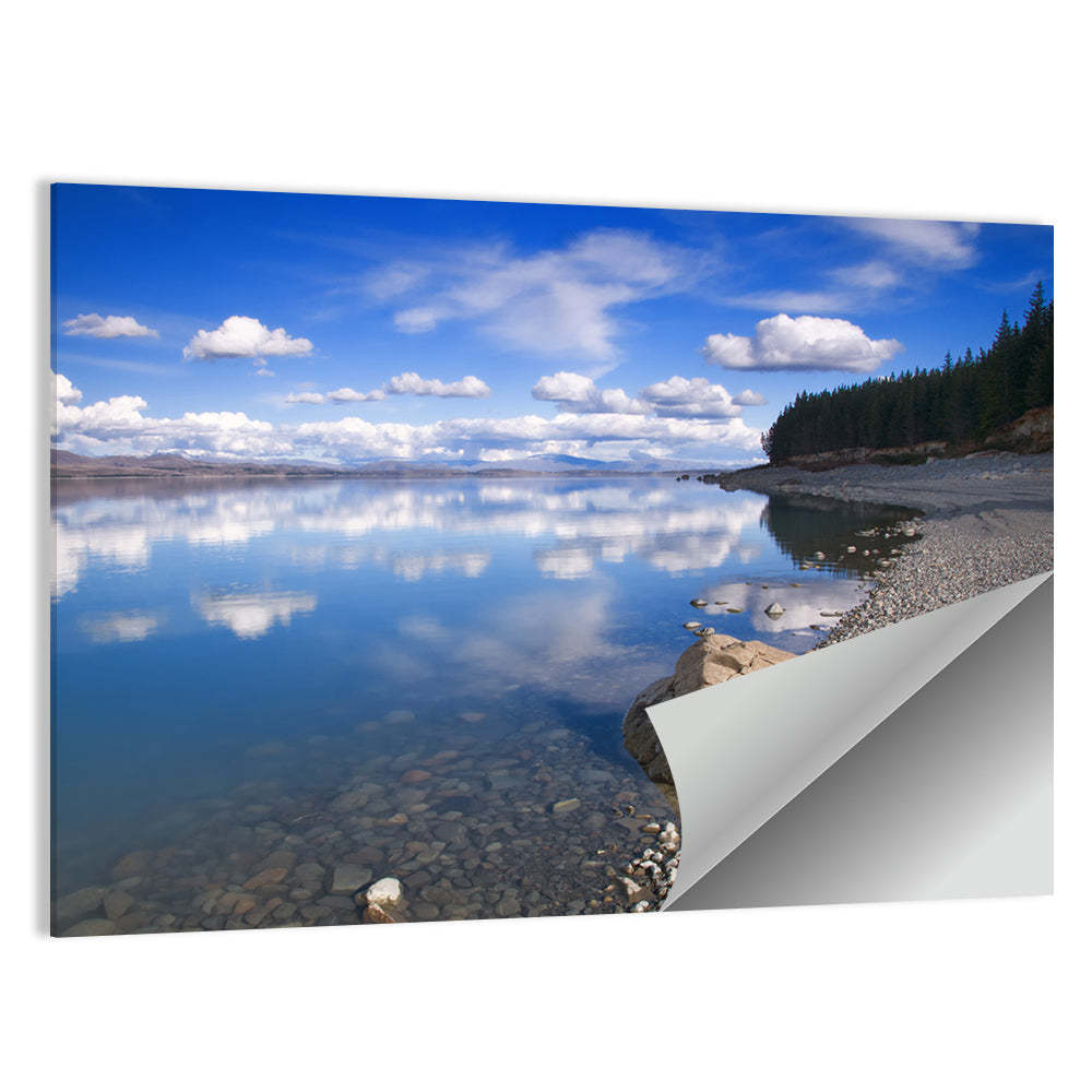 Pukaki Pebbled Shoreline Wall Art