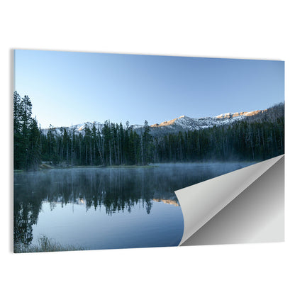 Sylvan Lake Morning Mist Wall Art