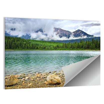 Patricia Lake Cloudy Peaks Wall Art