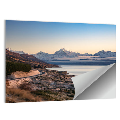 Mount Cook Over Lake Pukaki Wall Art