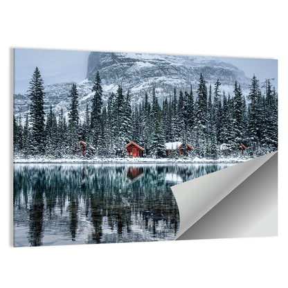 Lake O Hara Winter Reflection Wall Art