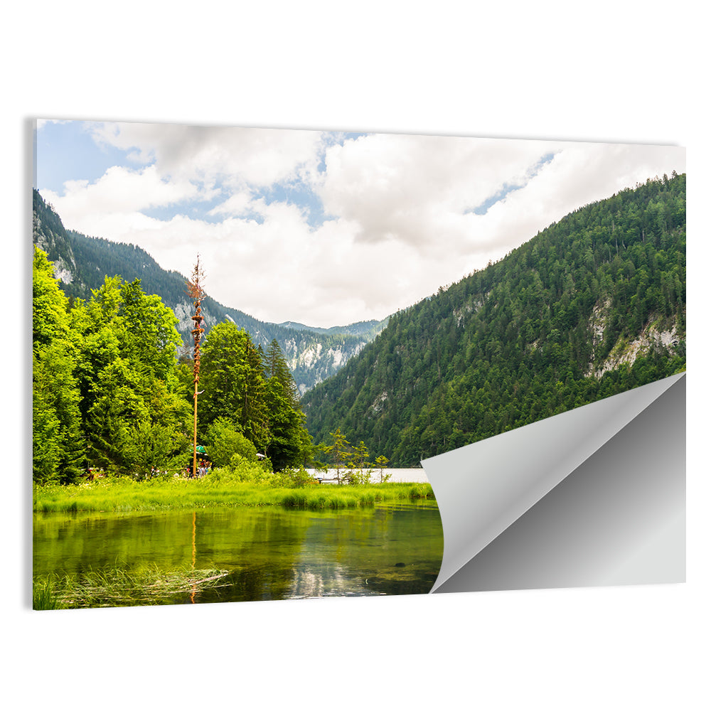 Maypole at Lake Toplitz Wall Art