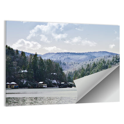 Lake Rabun Winter Scene Wall Art