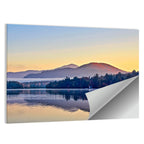 Lake Placid Dock at Dawn Wall Art