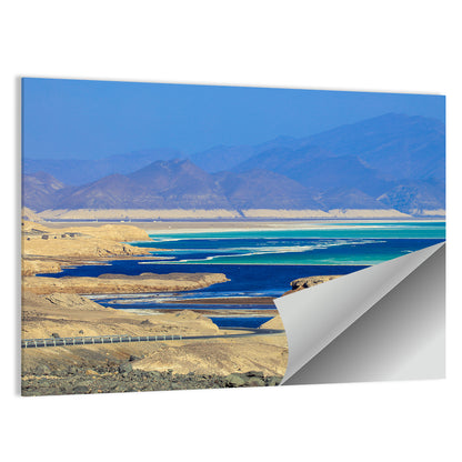 Lake Assal Coastal Road View Wall Art