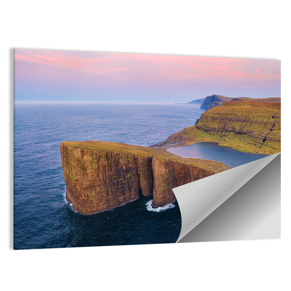 Sørvágsvatn Clifftop Lake Wall Art