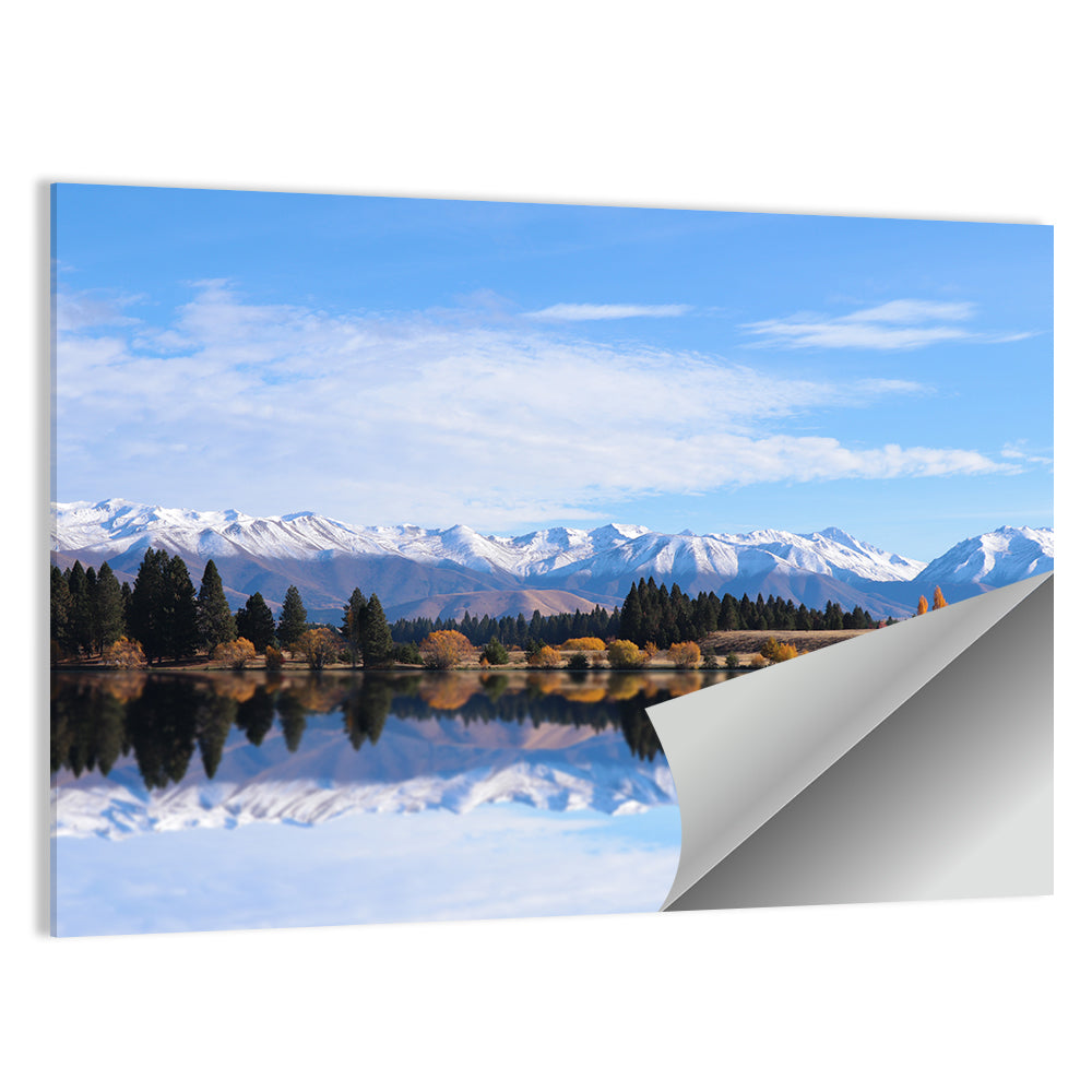 Ruataniwha Lake Reflection Wall Art