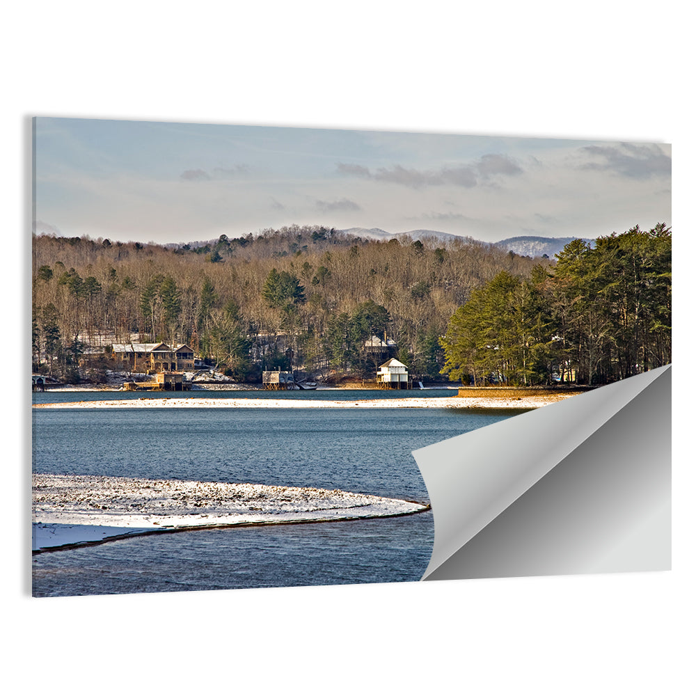 Lake Burton Winter Shoreline Wall Art