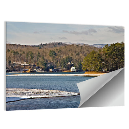 Lake Burton Winter Shoreline Wall Art