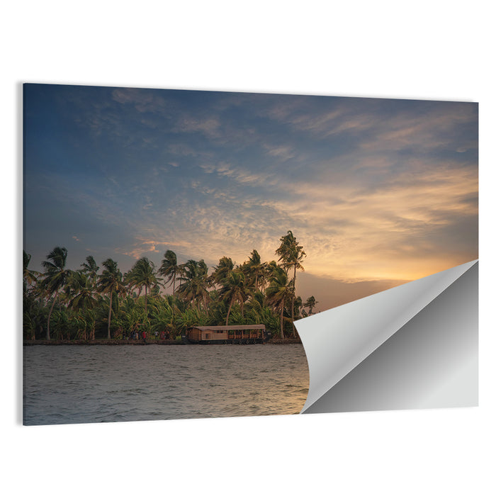 Vembanad Lake Sunset Wall Art as a poster print