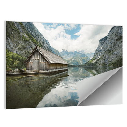 Königssee Boathouse at Obersee Wall Art