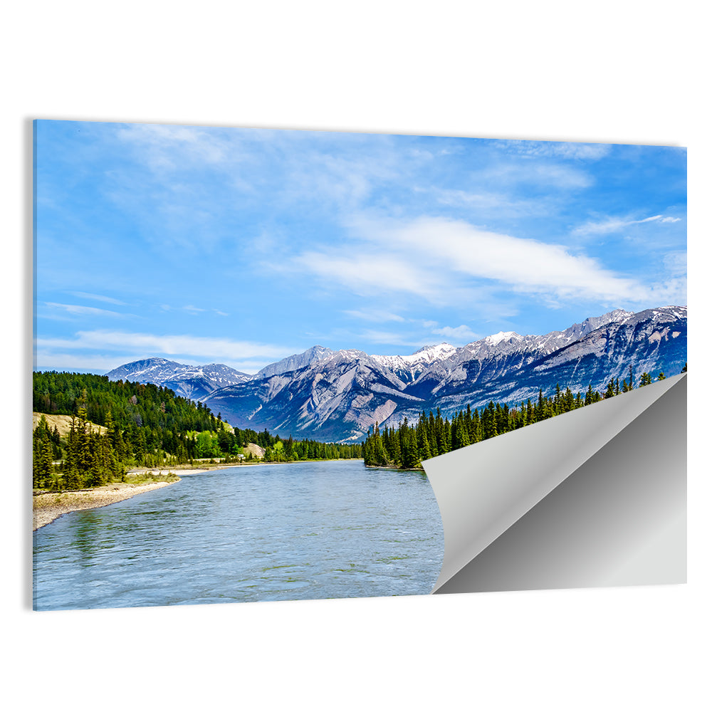 Athabasca River View Wall Art