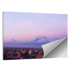Mount Ararat at Dusk Over Yerevan Wall Art