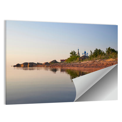 Lake Peipus Sunset with Blue Domes Wall Art