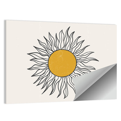 Textured Boho Sun Wall Art