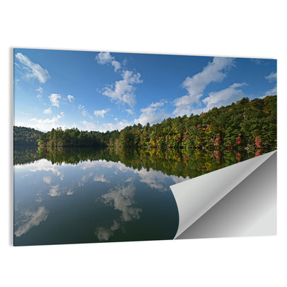 Autumn Reflection at Lake Santeetlah Wall Art