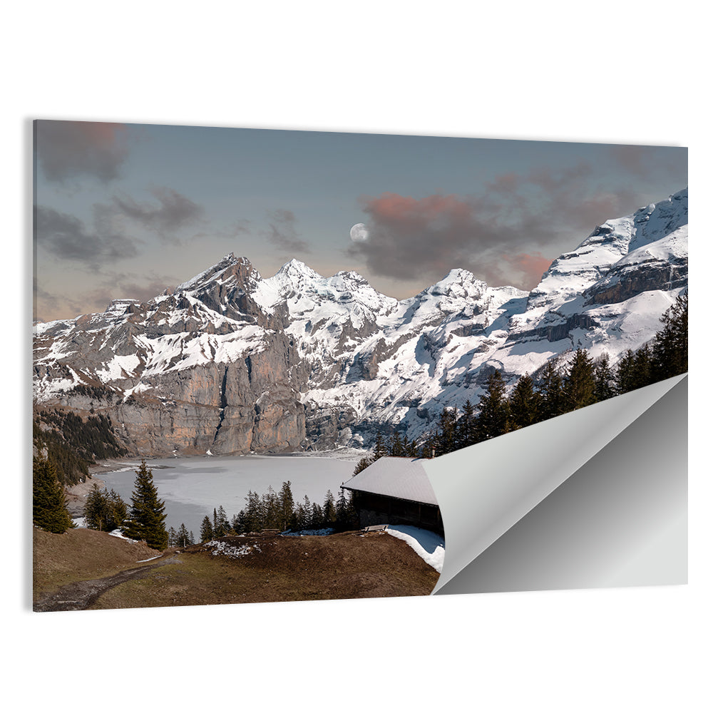 Oeschinensee Winter Landscape Wall Art
