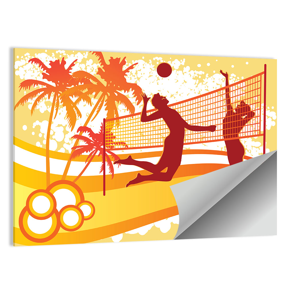 Beach Volleyball Wall Art
