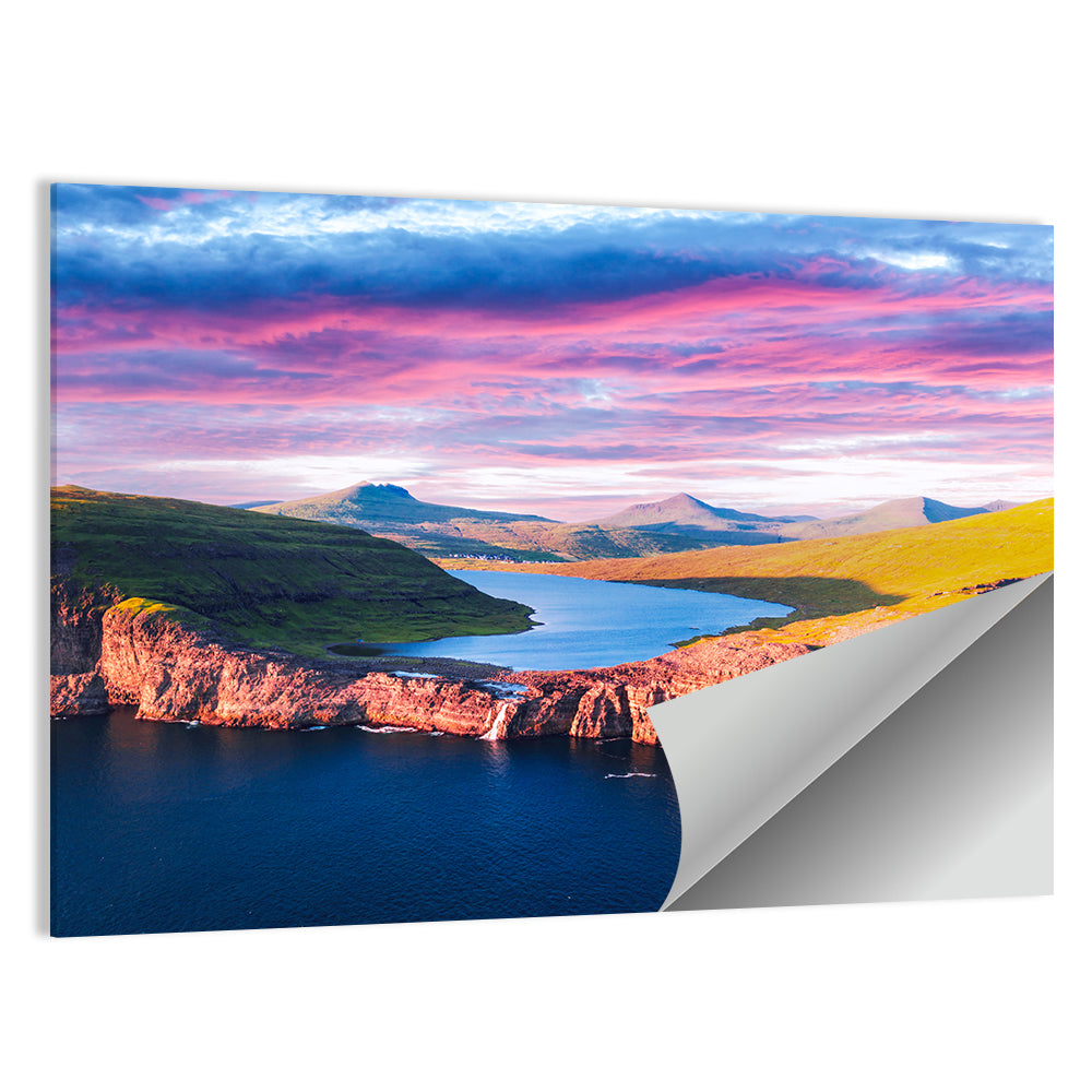 Sørvágsvatn Sunset Wall Art