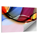 Glowing Wave Abstraction Wall Art