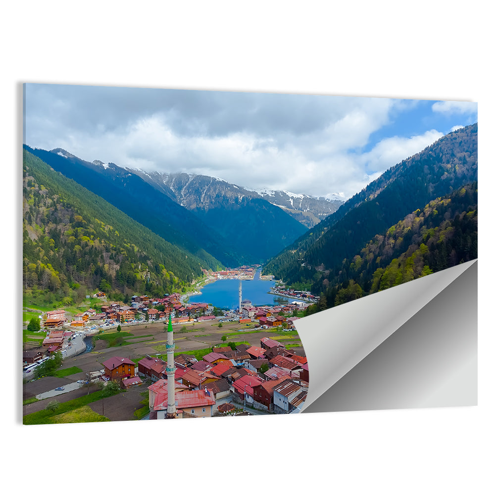 Uzungöl Village Lake View Wall Art
