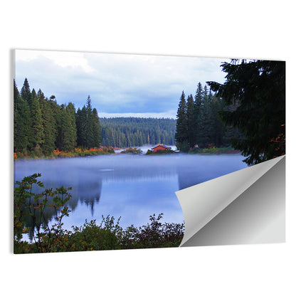 Lynn County Lake Cabin Reflection Wall Art