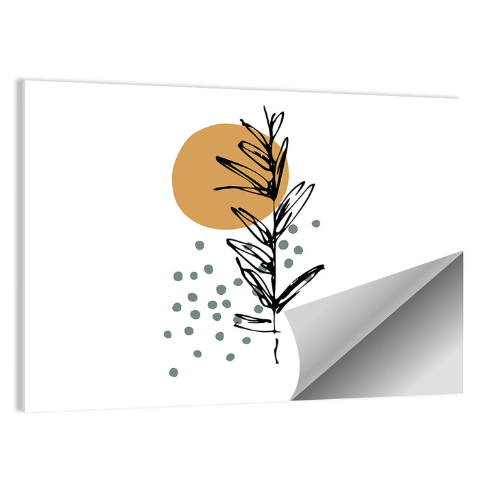 Ink Botanical Sun Study Wall Art as a poster print