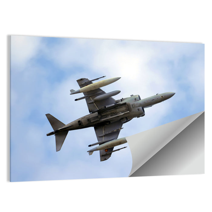 Low Angle Fighter Jet Overhead Wall Art as a poster print