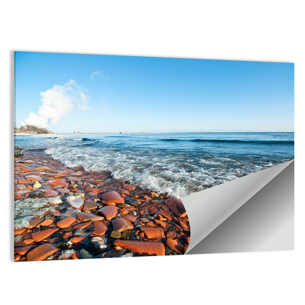 Lake Ontario Terracotta Shoreline Wall Art