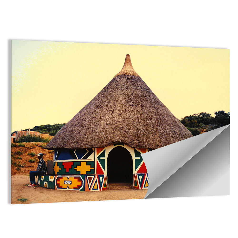 Ndbele Tribe Hut Wall Art
