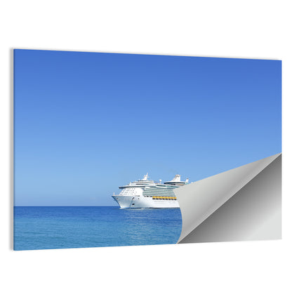 Cruise Ship in Open Sea Wall Art