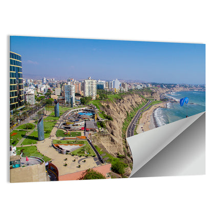 Miraflores Park Coastline Wall Art