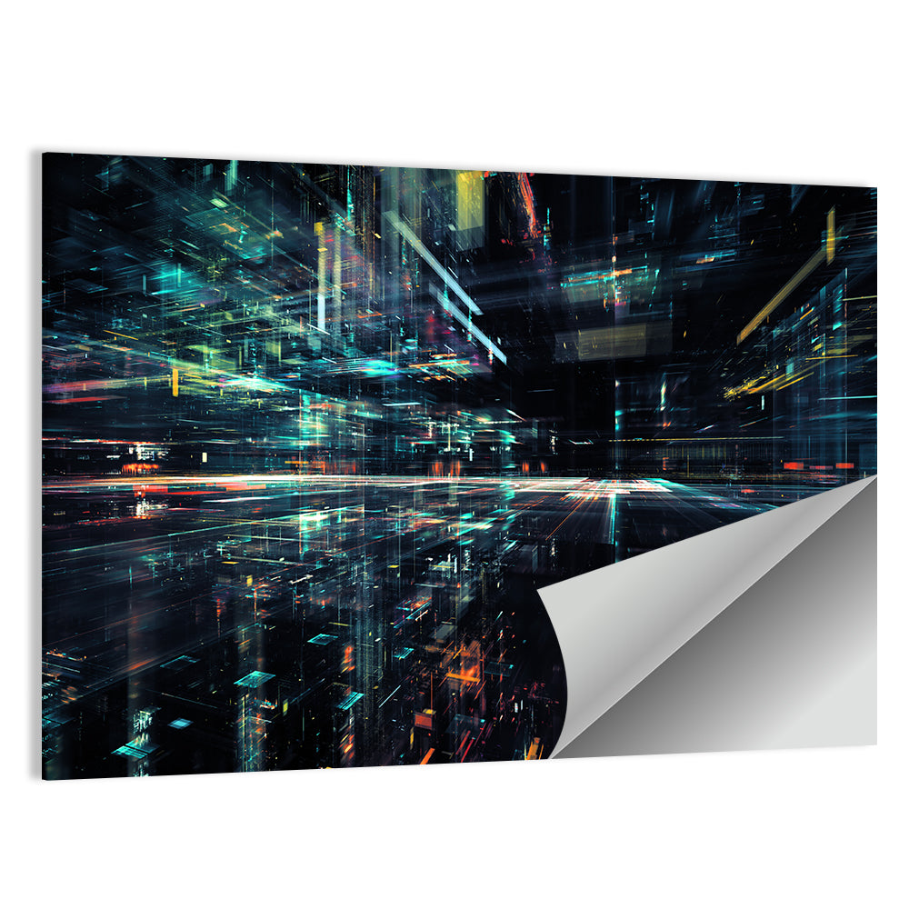 Digital Speed Corridor Wall Art