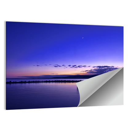 Lake Balaton Twilight Pier Wall Art