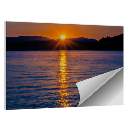 Lake Jocassee Golden Sunrise Wall Art