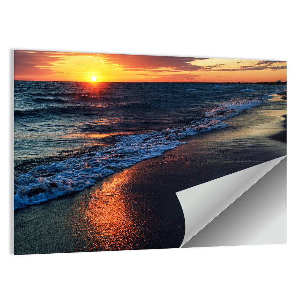 Lake Balkhash Golden Dusk Wall Art
