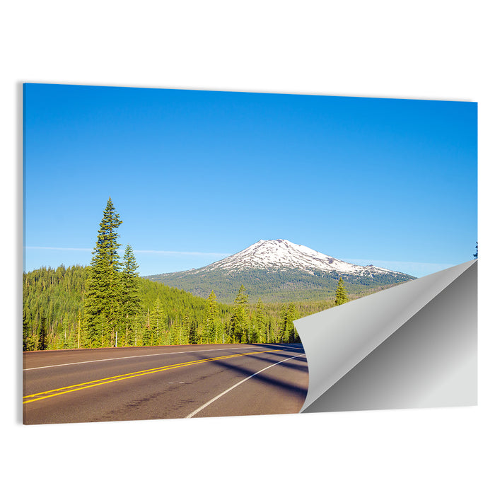 Highway to Mount Bachelor Wall Art as a poster print
