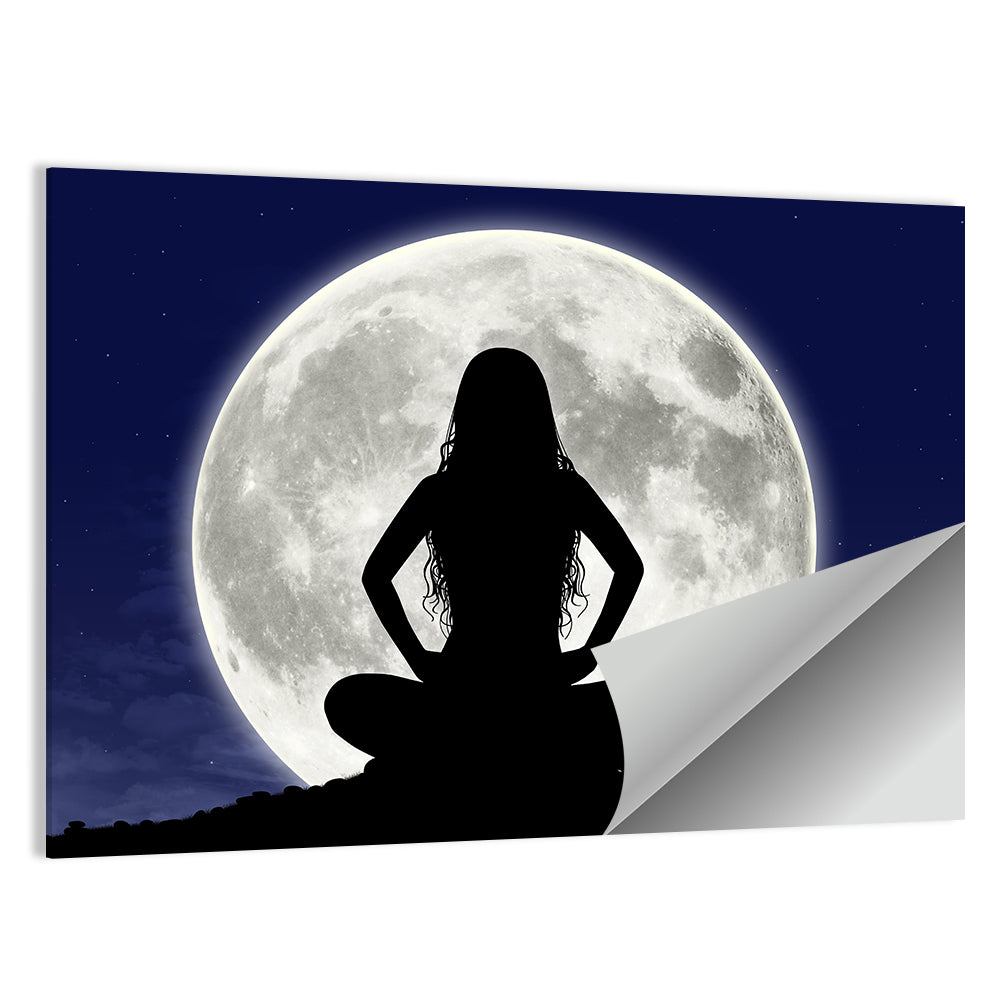 Young Woman Meditating Wall Art