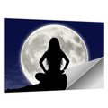Young Woman Meditating Wall Art