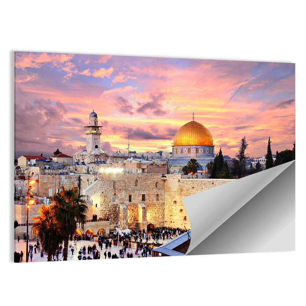 Jerusalem Old City Sunset Wall Art