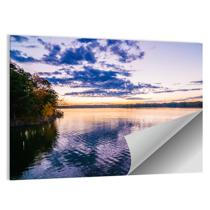 Lake Wylie Sunset Reflection Wall Art