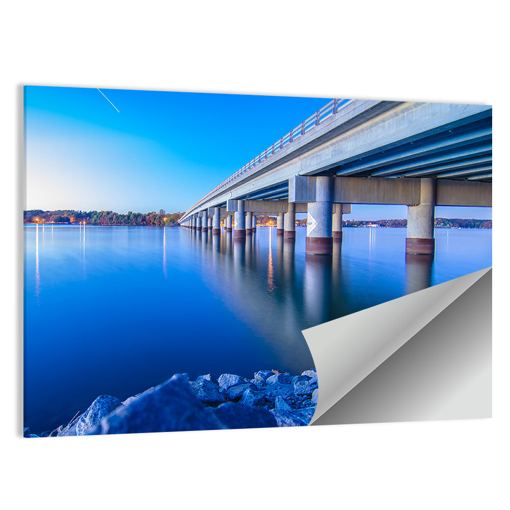 Bridge Over Lake Wylie Wall Art