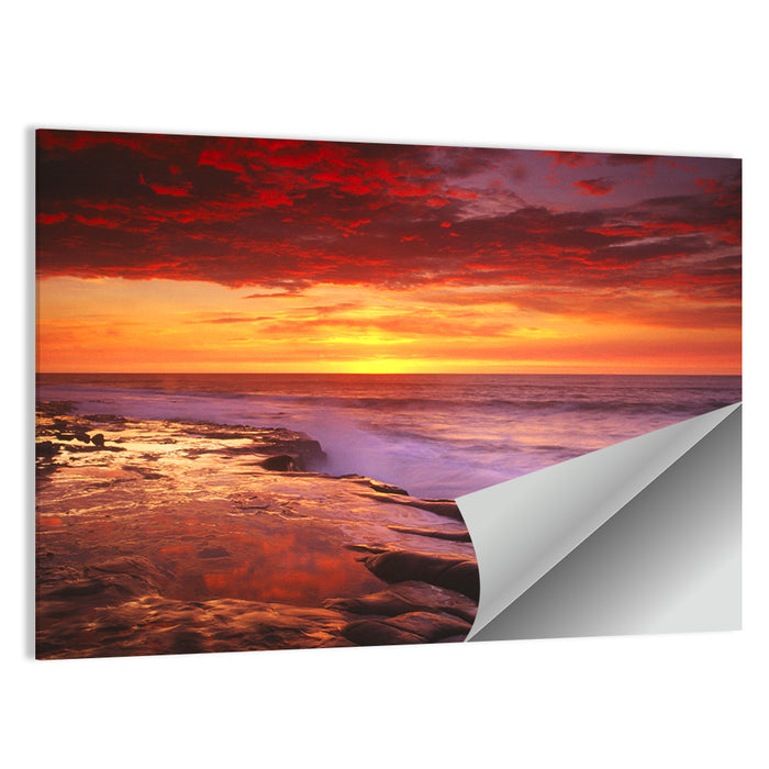 La Jolla Cove Sunset Wall Art as a poster print