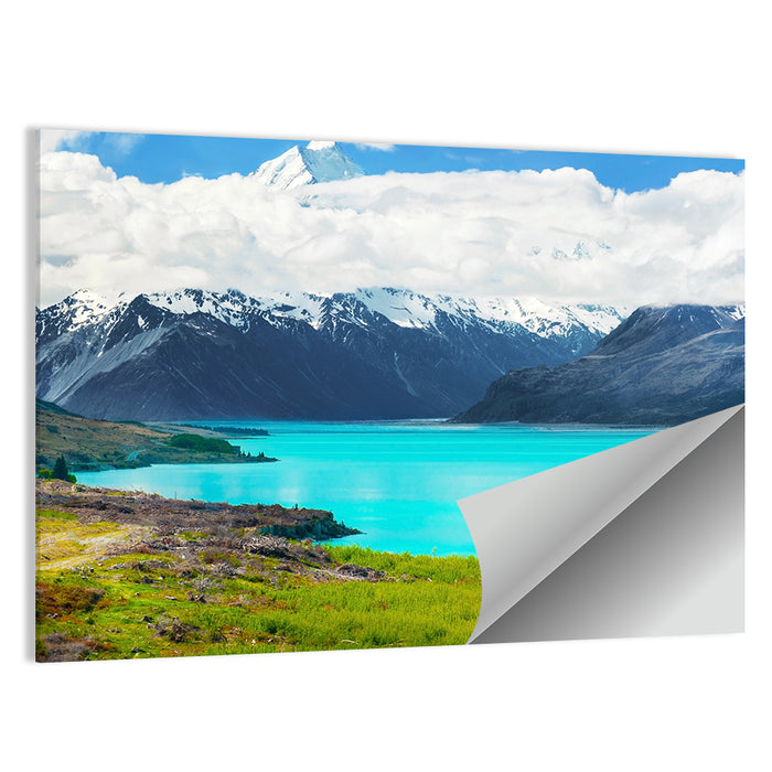 Turquoise Lake Pukaki with Mount Cook Wall Art as a poster print