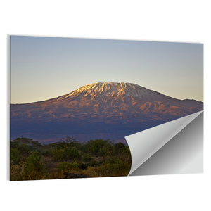 Kilimanjaro Mountain Sunset Wall Art