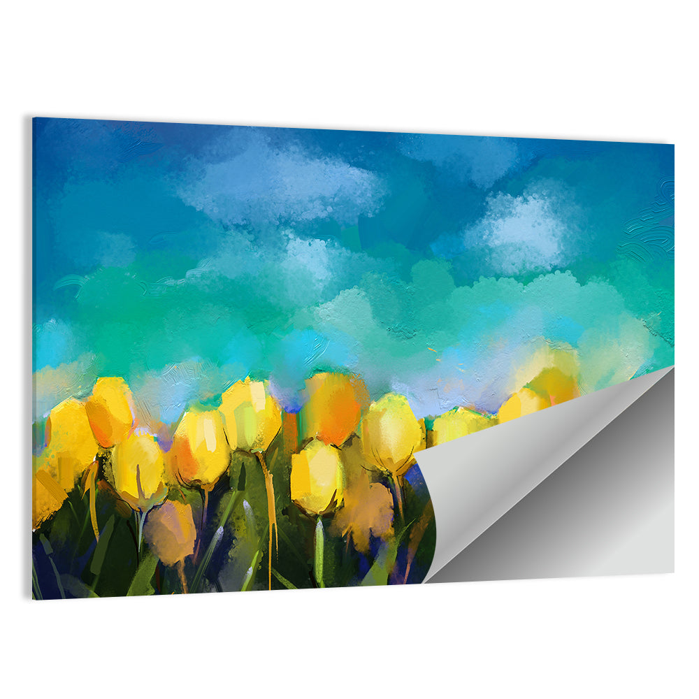 Blue Tulip Horizon Wall Art