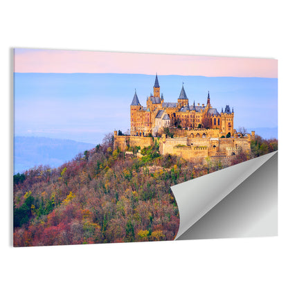 Hohenzollern Castle at Sunset Wall Art