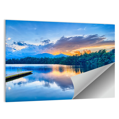 Santeetlah Lake at Golden Hour Wall Art